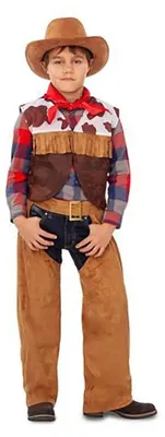 Immagine prodotto di Costume da cowgirl per bambini, marrone, 3-4 anni