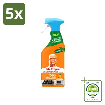 Produktbild von 5 x Mr. Proper Küchenentfetter Spray - Mandarine - 500 ml - Großpackung - 5 Stücke