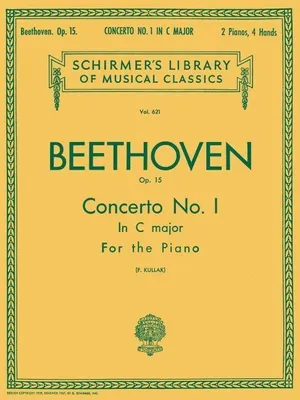 Produktbild von Ludwig Van Beethoven: Concerto No. 1 in C Major, Op. 15 Sheet Music for Two Pianos Four Hands Advanced Classical Piano Duet Score for Nfmc Festival Repertoire Senior Level Classical Piano Concerto