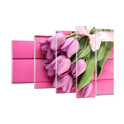 Produktbild von Bilder auf glas - Tulpen Blumenstrauß Garten - 150x100cm - Glasbilder - Wandbilder - Kunstdruck - zum Aufhängen bereit - Wanddekoration aus Glas - Glas Bilder - Wandbild auf Glas - GEG150x100-2722