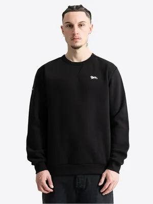 Produktbild von Herren Rundhals Sweatshirt normale Passform WOOLWICH Black/Ecru 3XL Lonsdale