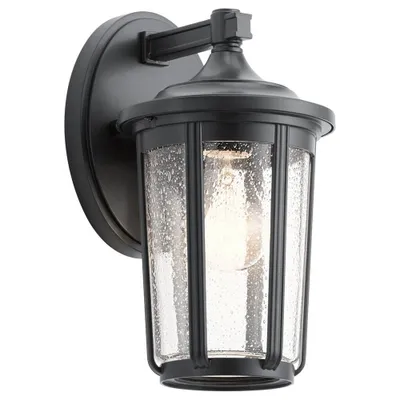 Produktbild von Elstead Fairfield Außen-Außenwandleuchte E27 28cm Schwarz Klar IP44