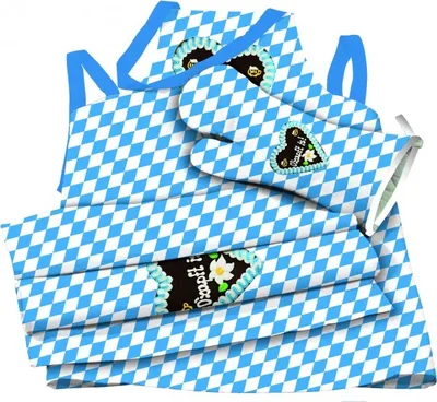 Produktbild von "O'zapft is" Grill-Set (3-teilig) Grillschürze  Bayern
