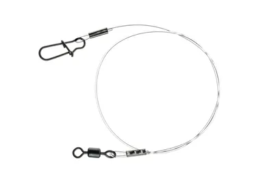 Obrázek produktu pro DAIWA Prorex fluorocarbonový návazec, s obratlíkem a karabinou, 30 cm, nosnost 36 kg, 17925-636