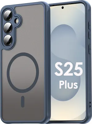 Produktbild von Handyhülle für Samsung Galaxy S25 Plus Matt Case Schutzhülle Kratzfest Passgenau Blau