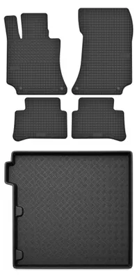 Obrázok produktu pre Gumové autokoberce SolidTread + vaňa kufra pre: Mercedes-Benz trieda E W212 2009-2016 kombi 5 ks