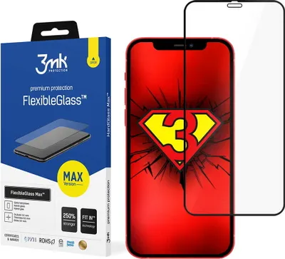 Produktbild von 3mk Display Hybridglas FlexibleGlass Max für Apple iPhone 12 Pro Max 0,2mm 7H