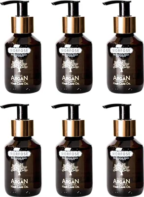 Produktbild von Haaröl mit Arganöl und hydrolysiertem Keratin, nicht ausspülen, 6 x 100 ml Flaschen