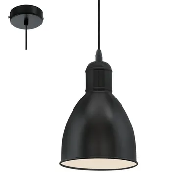 Produktbild von EGLO Hängeleuchte "PRIDDY" Schwarz und Weiß 49464