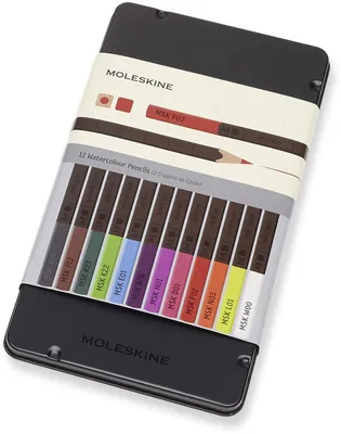 Obrázek produktu pro Pastelky v kovové krabičce 12 barev MOLESKINE
