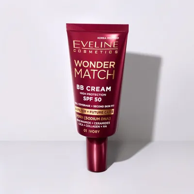 Image de Eveline Cosmetics Wonder Match – fond de teint, brillant, couvrant, Teinte 04 beige