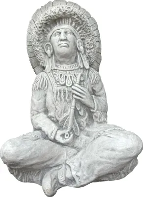 Produktbild von Schöner Indianer aus Steinguss Neu Frostfest Witterungsbeständig PO-2394