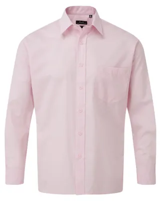 Produktbild von Premier - Hemd für Herren Langärmlig LT5998 (47,5cm) (Pink)