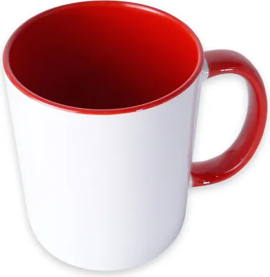 Produktbild von craftcut - Sublimationstasse BICOLOR in RED - 11 oz/330 ml