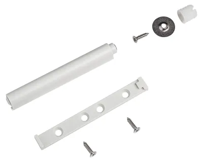 Produktbild von SOTECH Push to Open mit Magnetspitze weiß – 83 x 10 mm, Ausstoßweg 40 mm, Möbeltürmagnet