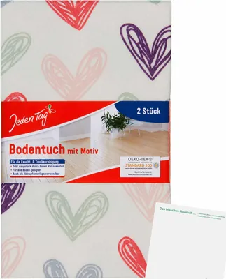 Produktbild von Jeden Tag Vlies-Bodentücher 50x47cm (2Stk) + usy Block