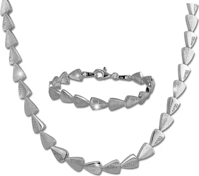 Produktbild von SilberDream Zirkonia Schmuck-Set Collier Armband 925er Silber Damen SDS457W