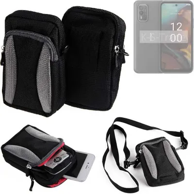 Produktbild von K-S-Trade Holster Schutz Hülle kompatibel mit Nokia XR21 Handy Hülle Gürteltasche Umhängetasche mit Zusatzfach schwarz
