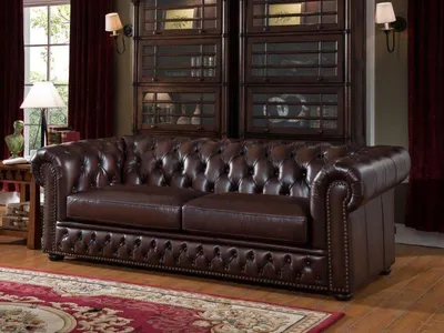 Produktbild von Chesterfield design luxus Sofa Polster couch garnitur Leder 3 Sitzer 9918