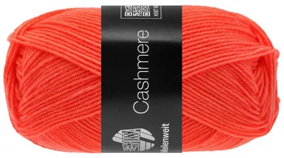 Produktbild von Lana Grossa MEILENWEIT 50 CASHMERE weiche 4-fach Sockenwolle mit Kaschmir-Anteil 210 m Farbe 067 - Leuchtendorange
