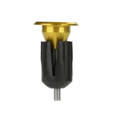 Produktbild von 1 Paar Aluminium-Legierung Fahrrad Lenker Griff Bar End Plug Cap Teile (Gold)
