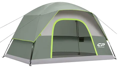 Image de Tente de camping pour 6 personnes, imperméable et résistante au vent