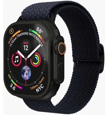 Produktbild von Vonmählen AWS00194, Band, Smartwatch, Schwarz, Navy, Apple, Apple Watch, Nylon