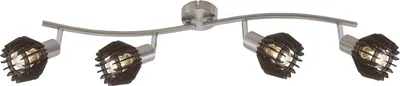 Produktbild von Strahler Briloner Nature Spot Nickelmatt Holz Braun Deckenlampe