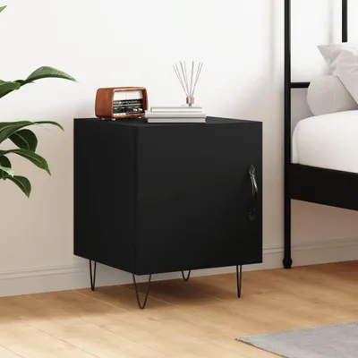 Obrázok produktu pre vidaXL Nočný stolík čierny 40x40x50 cm Materiál drevo
