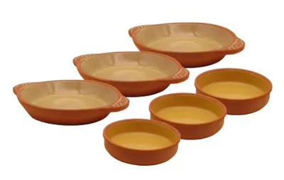 Produktbild von Mediterranes Tapasschalen-Set je 3 Stück Ø16 & Ø20 cm – Gelb – Ofenfest & Spülmaschinengeeignet