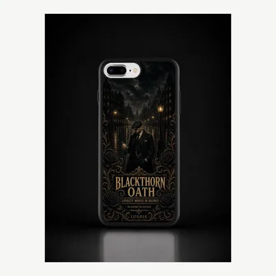 Immagine prodotto di Custodia per iPhone 7 / 8 Plus, cover protettiva per cellulare con motivo "Schwarzdorn" – LUNØIR ©