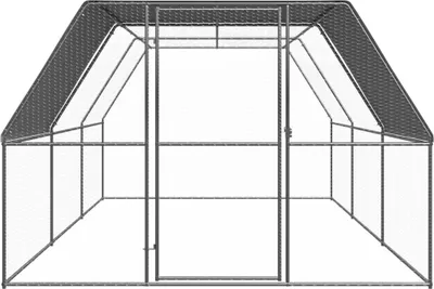 Zdjęcie produktu dla vidaXL Zewnętrzna klatka dla kur 3x6x2 m Stal ocynkowana
