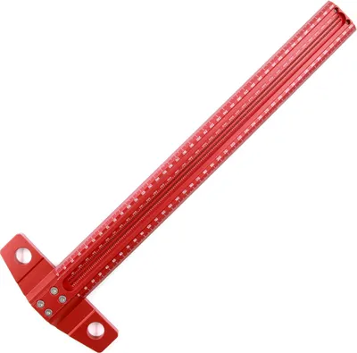 Produktbild von 600mm Holzbearbeitungs Linienmarkierer T-Typ Lineal, Aluminiumlegierung, Markierungsgauge