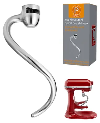 Spiralförmige Teighaken aus Edelstahl, 6 Quart, für Küchenmaschinen
