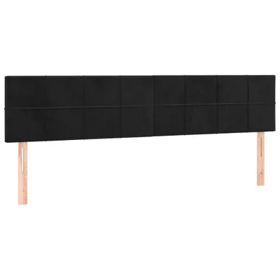Produktbild von vidaXL Kopfteile Schwarz 160x5x78/88 cm Samt