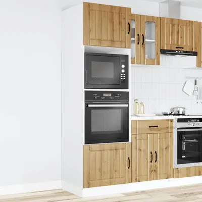 Produktbild von "2026 Aktion"Sideboard Küche Moderne - CLORIS - Buffetschrank - Herdumbauschränke 2 Stk. Lucca Artisan-Eiche Holzwerkstoff - DEMöbel6884225