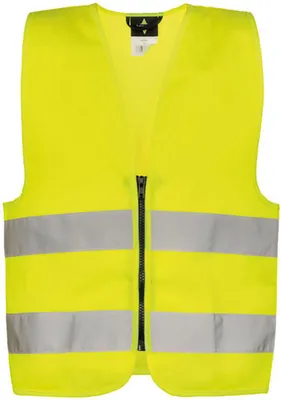 Produktbild von Korntex KWRX | Kinder Safety Vest for Kids with Zipper EN1150 - Farbe: Signal Yellow - Größe: XS (3-6 Jahre)