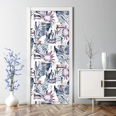Produktbild von Dekorative Aufkleber Tür Deko selbstklebend Klebefolie Türtato Türposter Retro Tropfen 70 x 200 cm