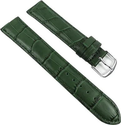 Produktbild von Ersatzband Uhrenarmband Kalbsleder Band Grün 22139S, Anstoß:18 mm