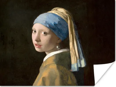 Produktbild von MuchoWow® Poster Mädchen mit Perlenohrring - Gemälde - Alte Meister - Vermeer 120x90 cm - Wandbild
