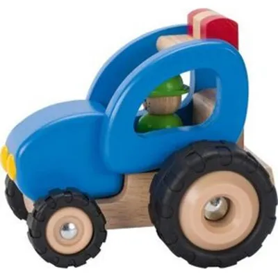 Produktbild von Goki Tractor, Traktor, 2 Jahr(e), Gummi, Holz, Blau