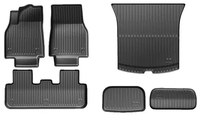 Image de Tapis de sol pour voiture, en TPE, antidérapants, lot de 6 pièces
