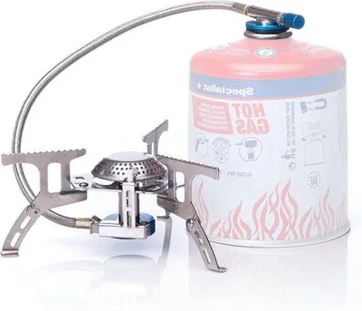 Obrázok produktu pre Plynový sporák z nehrdzavejúcej ocele 3500 W, na vonkajšie použitie, automatické zapaľovanie