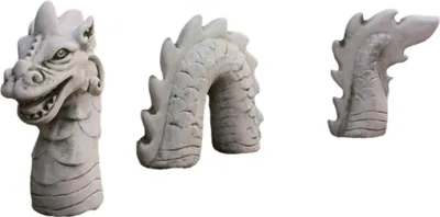 Produktbild von Schöner Drache Groß aus Steinguss Neu Frostfest Witterungsbeständig ST-D-36