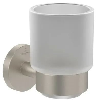 Obrázek produktu pro V&B Skleněný držák Elements Tender 74x96x100mm, satinované sklo, kartáč... černá