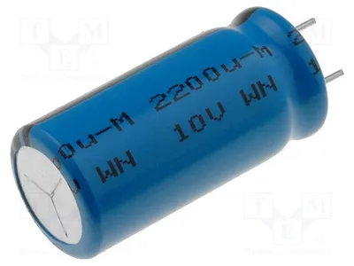 Zdjęcie produktu dla 1 x Kondensator elektrolityczny o niskiej impedancji, 2200 µF, montaż przelotowy (THT), 10 VDC, MAL213664222E3