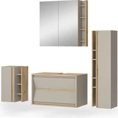 Produktbild von Badmöbel-Set Vicco Edelin Cashmere 4 Teile, Model 58292