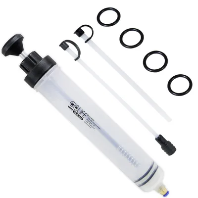 Productafbeelding van Oliepomp - Olievulpomp - Vloeistofafzuiger - 500 ml - Ø 6 mm en Ø 8 mm - Slang 43 cm