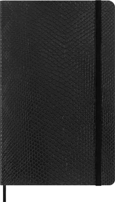 Produktbild von Moleskine Vegea Boa Notizbuch Large/A5 liniert weicher Einband schwarz in Box