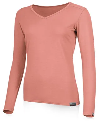 Produktbild von EVA ist ein Damen Merino-Langarmshirt.